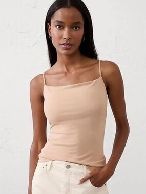 Banana Republic Soft Stretch Nude Camisole Top Women's Tank Top Size M NWT